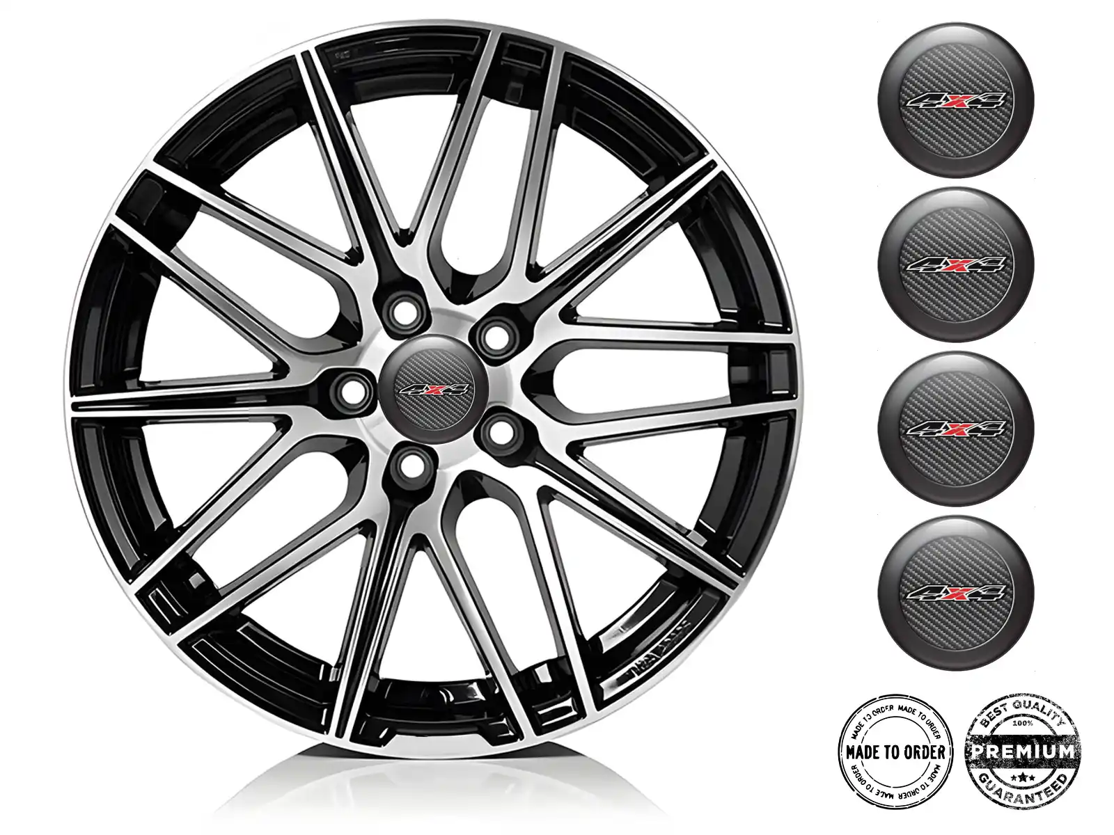 Hub Cap Sticker Design Stylish Dome Labels